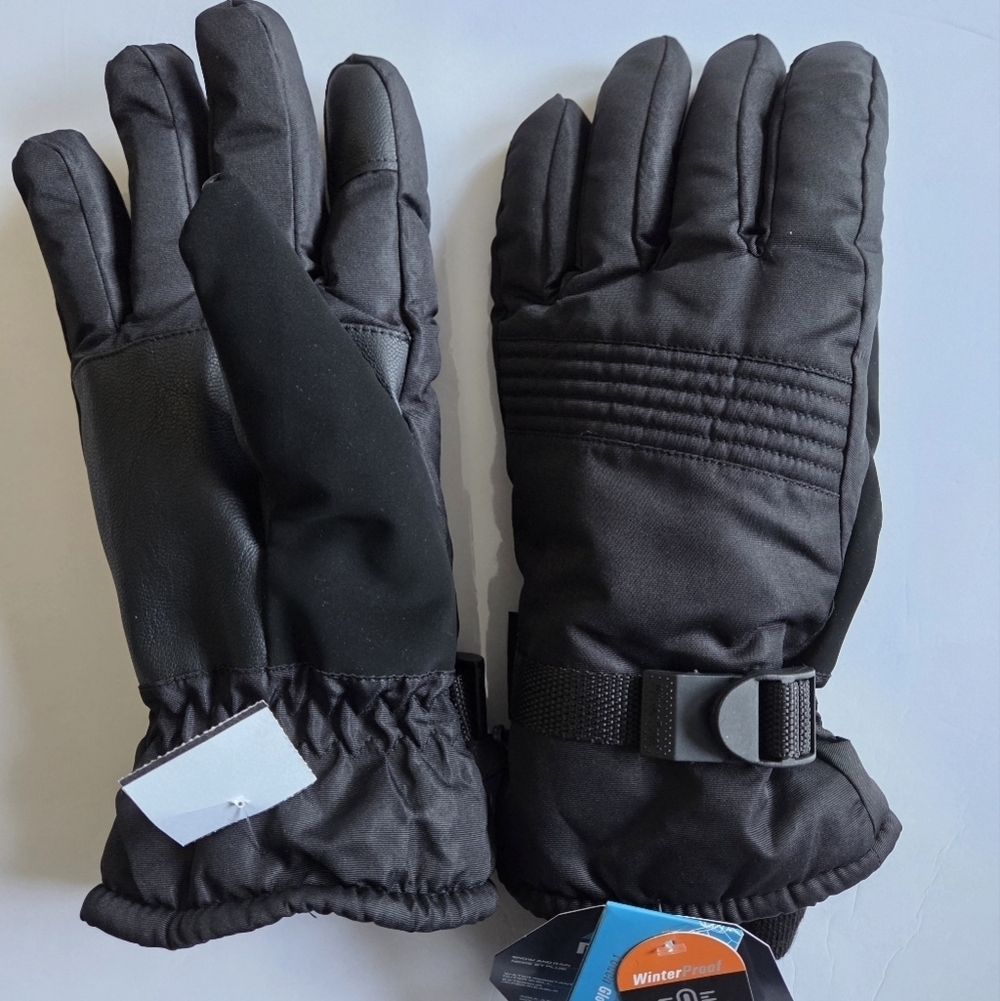 Black Ski Winter All Weather Gloves